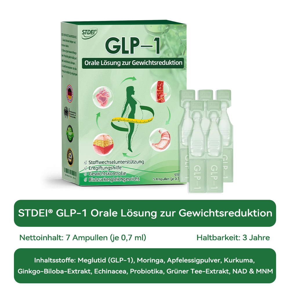 🔥 Letzter Platz verfügbar! ⚡ Sichern Sie sich jetzt 30 % Rabatt – nur für kurze Zeit! STDEI® GLP-1 Orale Lösung zur Gewichtsreduktion