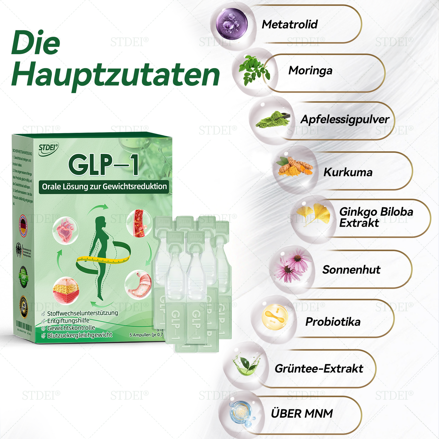 🔥 Letzter Platz verfügbar! ⚡ Sichern Sie sich jetzt 30 % Rabatt – nur für kurze Zeit! STDEI® GLP-1 Orale Lösung zur Gewichtsreduktion