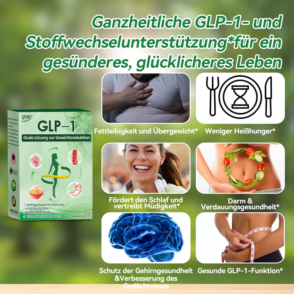 🔥 Letzter Platz verfügbar! ⚡ Sichern Sie sich jetzt 30 % Rabatt – nur für kurze Zeit! STDEI® GLP-1 Orale Lösung zur Gewichtsreduktion