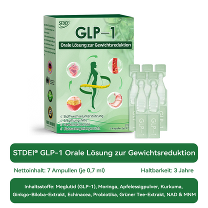 🔥 Letzter Platz verfügbar! ⚡ Sichern Sie sich jetzt 30 % Rabatt – nur für kurze Zeit! STDEI® GLP-1 Orale Lösung zur Gewichtsreduktion